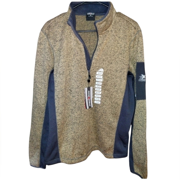 ZeroXposur Other - ZeroXposur NWT mens pullover size medium, long sleeve, tan and black